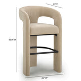 Malone Performance Chenille Stool - View 47