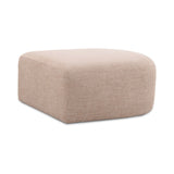 Detail of tailored seam stitching on the corner of the Gorge modular ottoman
