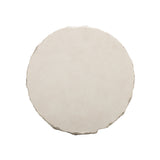 Close-up detail of textured driftwood finish on weatherproof concrete accent table