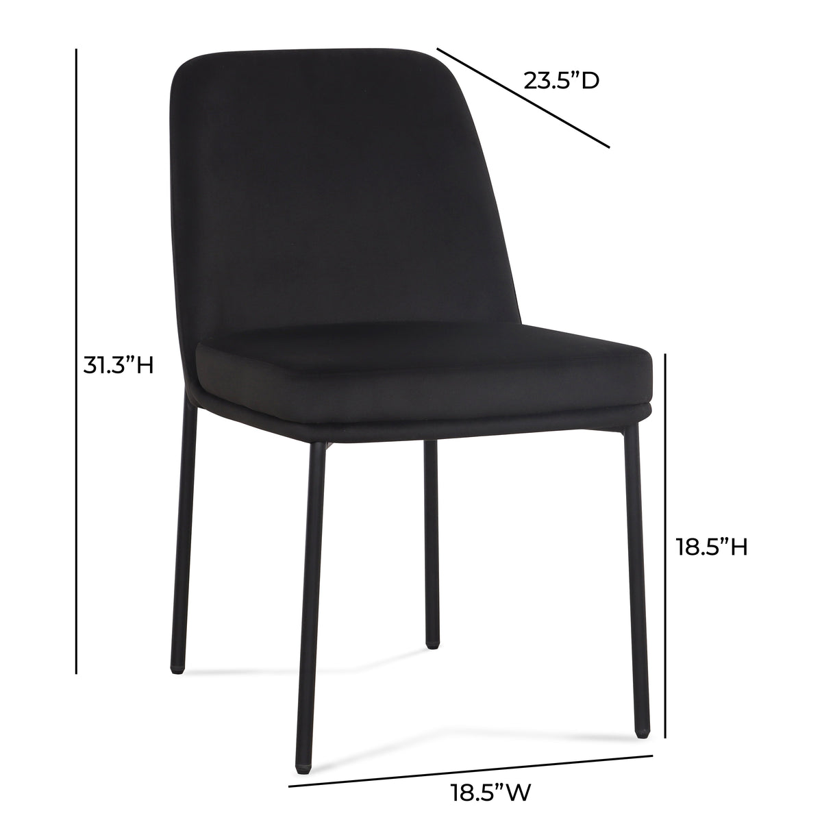 Sydney Performance Velvet Dining Chair - Set of 2 - View 8