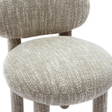 Manu Performance Fabric Side Chair styled in open-concept apartment living room