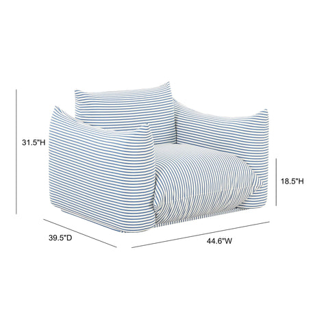Saint Tropez Stuffed Indoor/Outdoor Armchair - View 24