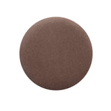 Dex round ottoman viewed from forty-five degree angle