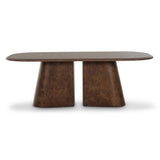 Gladyss 87" Burl Oval Dining Table - View 11