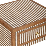 Kora 18" Cotton Jute 1-Drawer Contract-Grade Nightstand - View 5