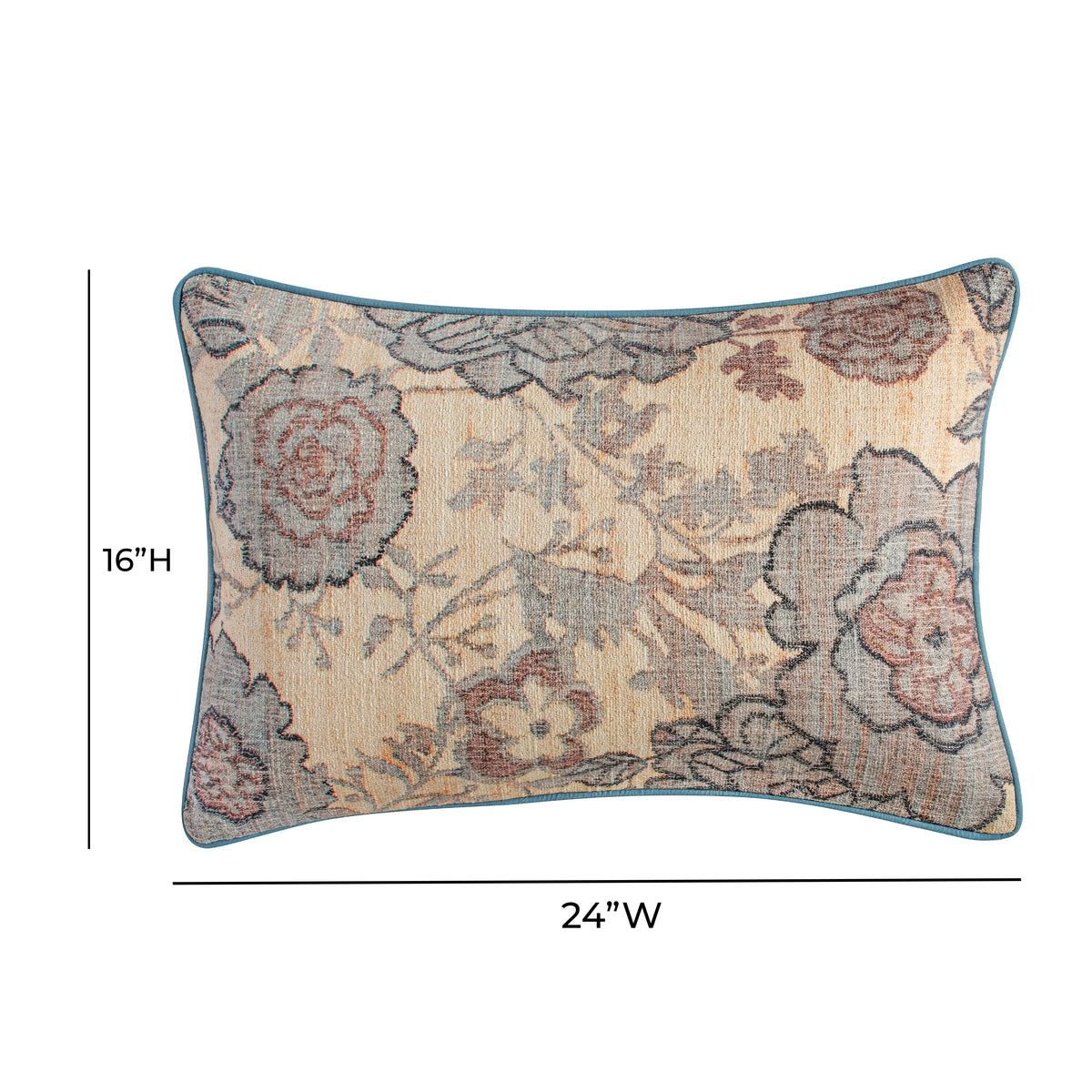 Taman 24"X16" Cotton Accent Pillow in Spring Florals - View 5
