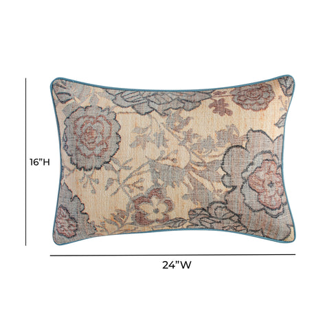 Taman 24"X16" Cotton Accent Pillow in Spring Florals - View 5