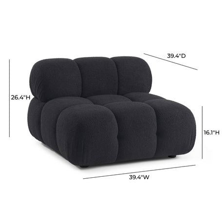 Calliope Performance Modular Armless Chair - View 25