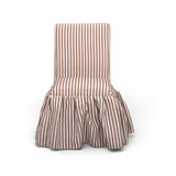 Gertrude Striped Performance Linen Skirted Dining Chair - View 15