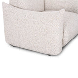 Saint Tropez Nubby Fabric Armchair in Sand - View 6