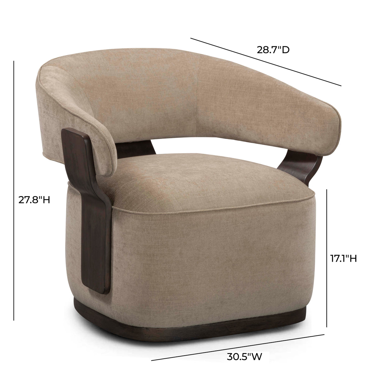 Madison Performance Swivel Accent Chair - View 14