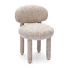 Manu Performance Fabric Side Chair four-chair arrangement in modern dining layout