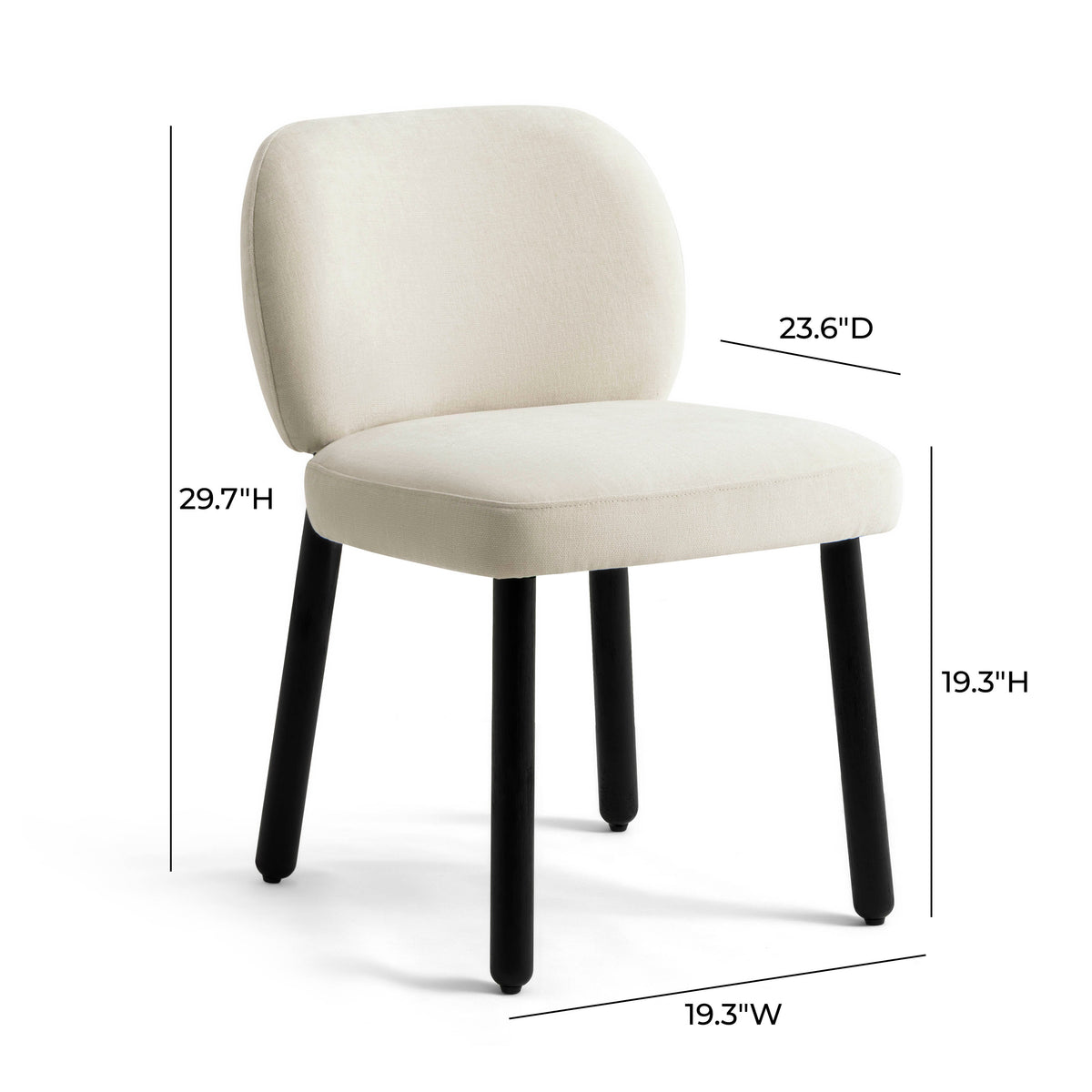 Foxy Performance Fabric Dining Chair - View 35