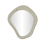Orpheus 35"X31" Ribbed Faux Stone Wall Mirror - View 3