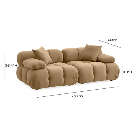 Calliope 79" Modular Loveseat - View 22