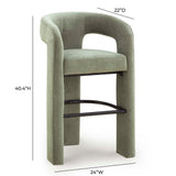 Malone Performance Chenille Stool - View 33
