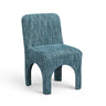 Tomlin Performance Chenille Dining Chair pair styled beside modern round dining table