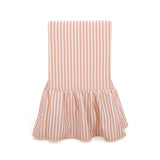 Gertrude Striped Performance Linen Skirted Dining Chair - View 11