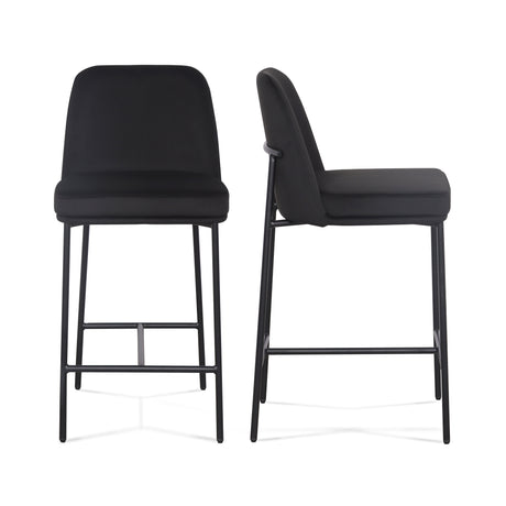 Sydney Performance Velvet Counter Stool Set of 2 - View 2