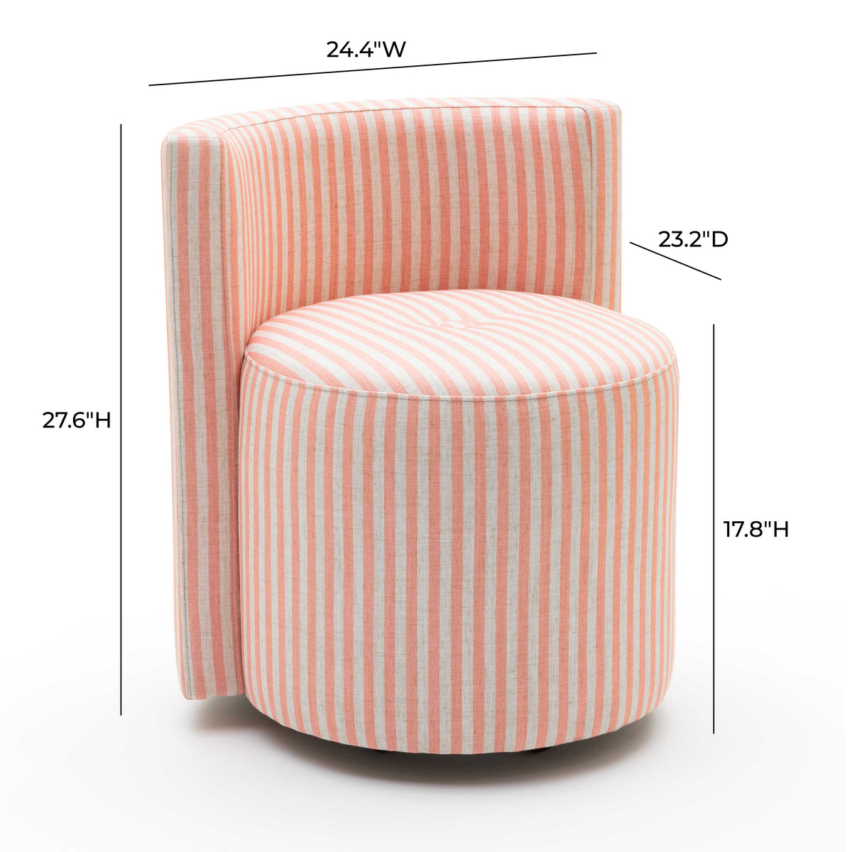Alyssa Rolling Desk Chair - View 23