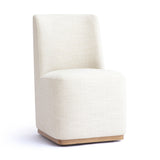 Melissa Performance Fabric Rolling Dining Chair - View 1