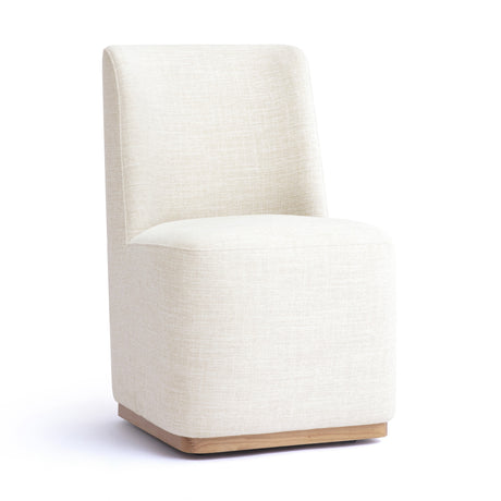 Melissa Performance Fabric Rolling Dining Chair - View 2
