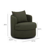 Silvi Performance Boucle Swivel Accent Chair - View 16