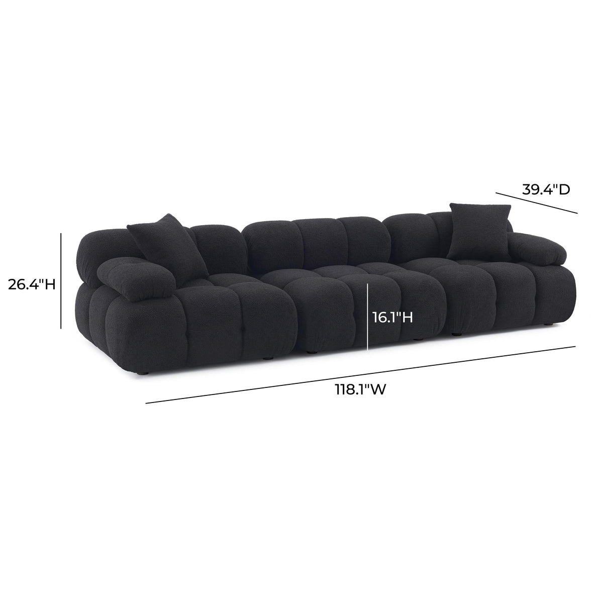 Calliope 118" Modular Sofa - View 30