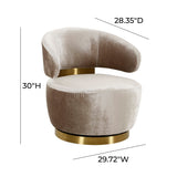 Austin Swivel Accent Chair - View 36