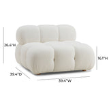 Calliope Performance Modular Armless Chair - View 14