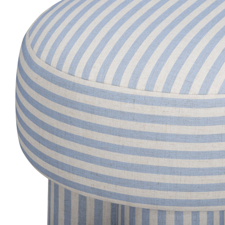 Masha Linen Accent Stool - View 5