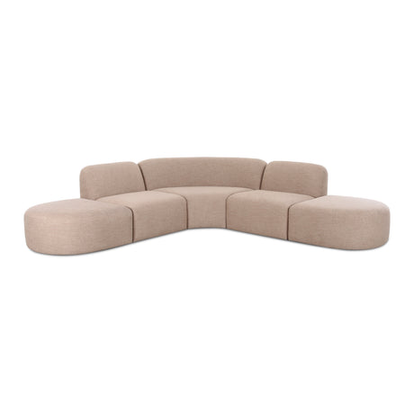 Separate modular sectional pieces displayed as standalone lounge and corner chairs