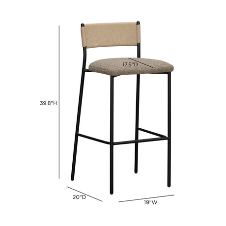 Celine Boucle Bar And Counter Stool - View 12
