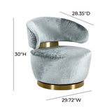 Austin Swivel Accent Chair - View 42