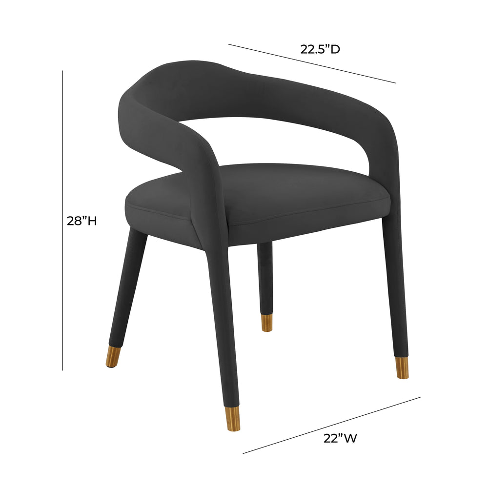 Lucia Velvet Dining Chair dimensions