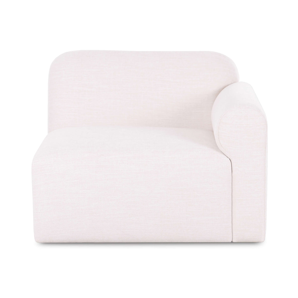 Gorge Modular Corner Chair tan fabric front view
