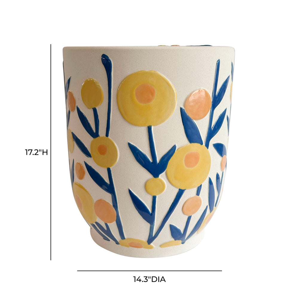 Ceramic Summer Garden Indoor/Outdoor Table dimensions