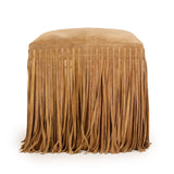 Three quarter perspective showing clean geometric shape of the Daphne ottoman