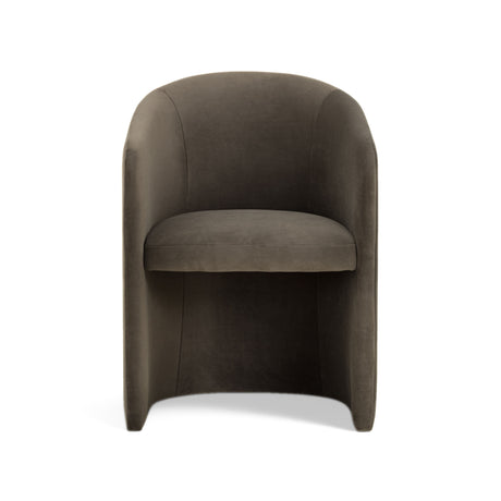 Seraphina performance velvet chair base and supportive structural frame construction