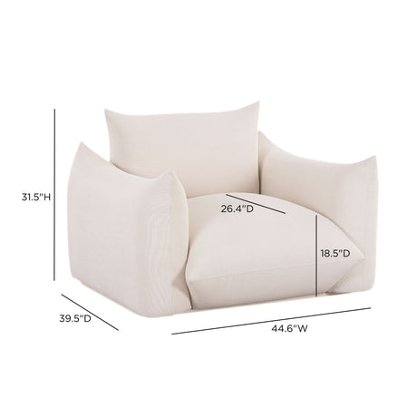Saint Tropez Stuffed Indoor/Outdoor Armchair - View 12