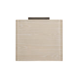 Pair of Marissa ash nightstands flanking a king-size upholstered bed