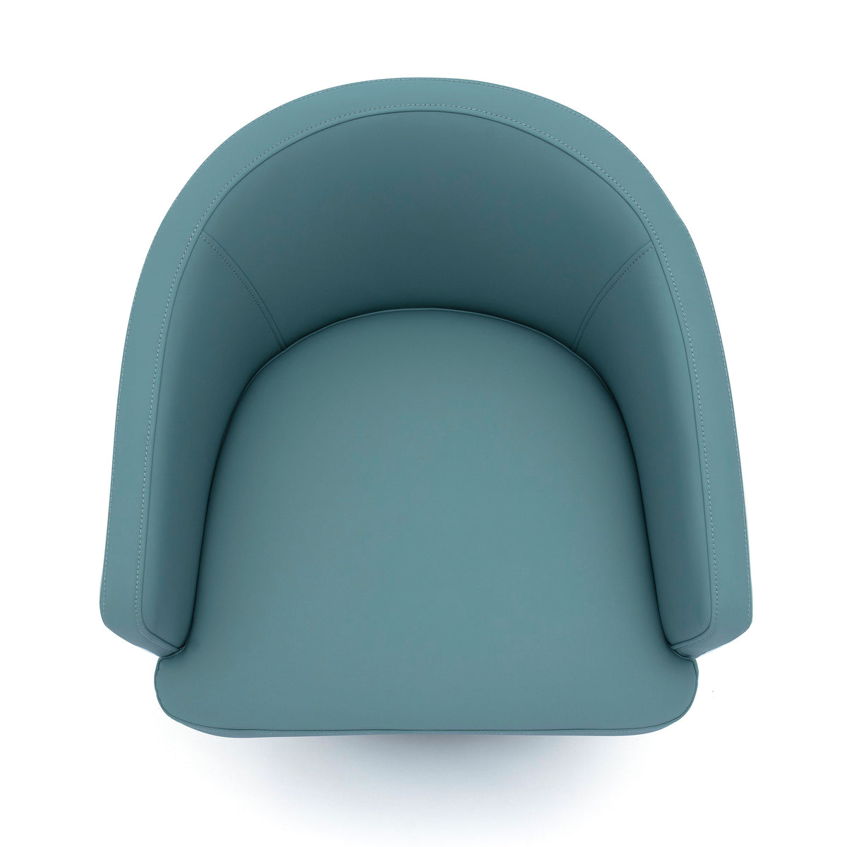Kristen Rolling Desk Chair in Sea Foam Green fabric detail