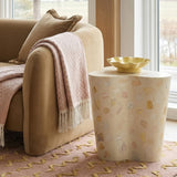 Slab Faux Terrazzo Indoor/Outdoor Side Table - View 2