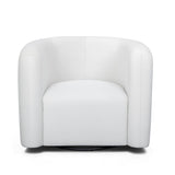 Curves Performance Velvet Swivel Accent Chair - View 11