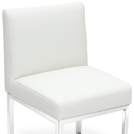 Pensel Dining Chair leg base detail showing non-marking floor protector caps
