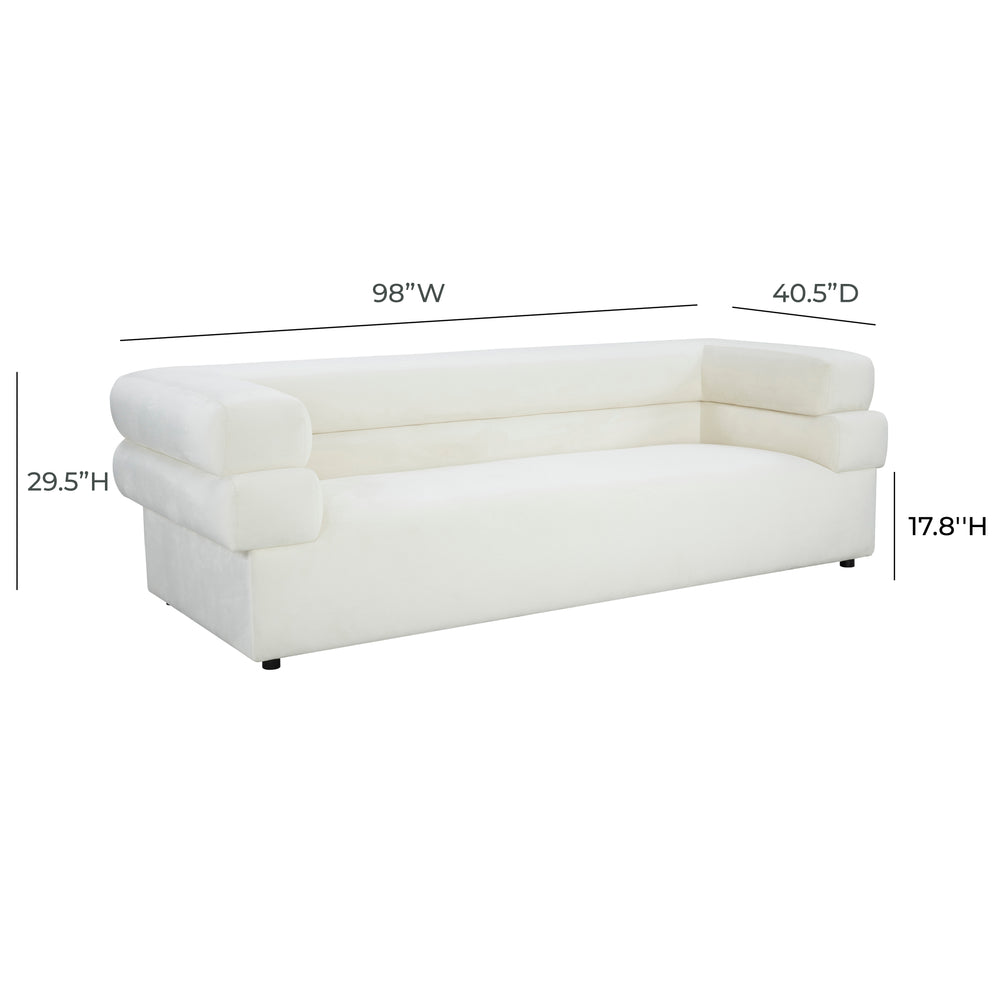 Elsa 98" Upholstered Sofa dimensions