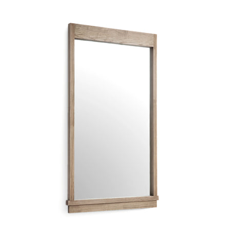 Aimee 44"X77" Solid Brushed Ash Floor Mirror - View 4