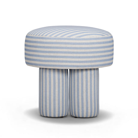 Masha Linen Accent Stool - View 4
