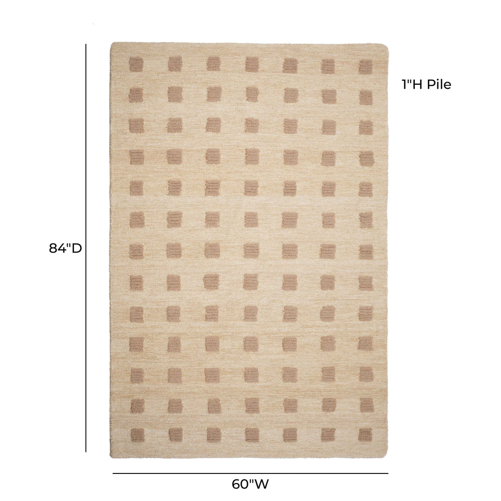 Hari Natural Hand-Tufted Rug dimensions