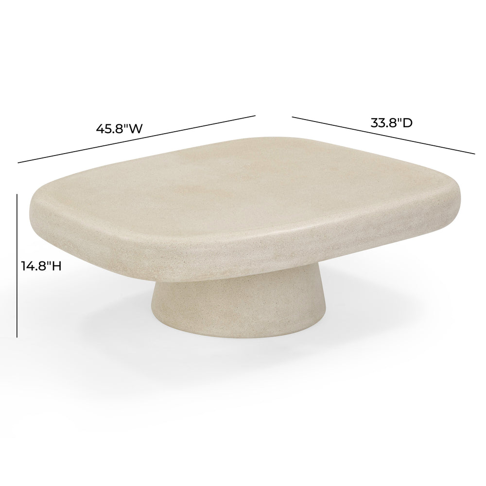 Darial 46" Indoor/Outdoor Coffee Table dimensions